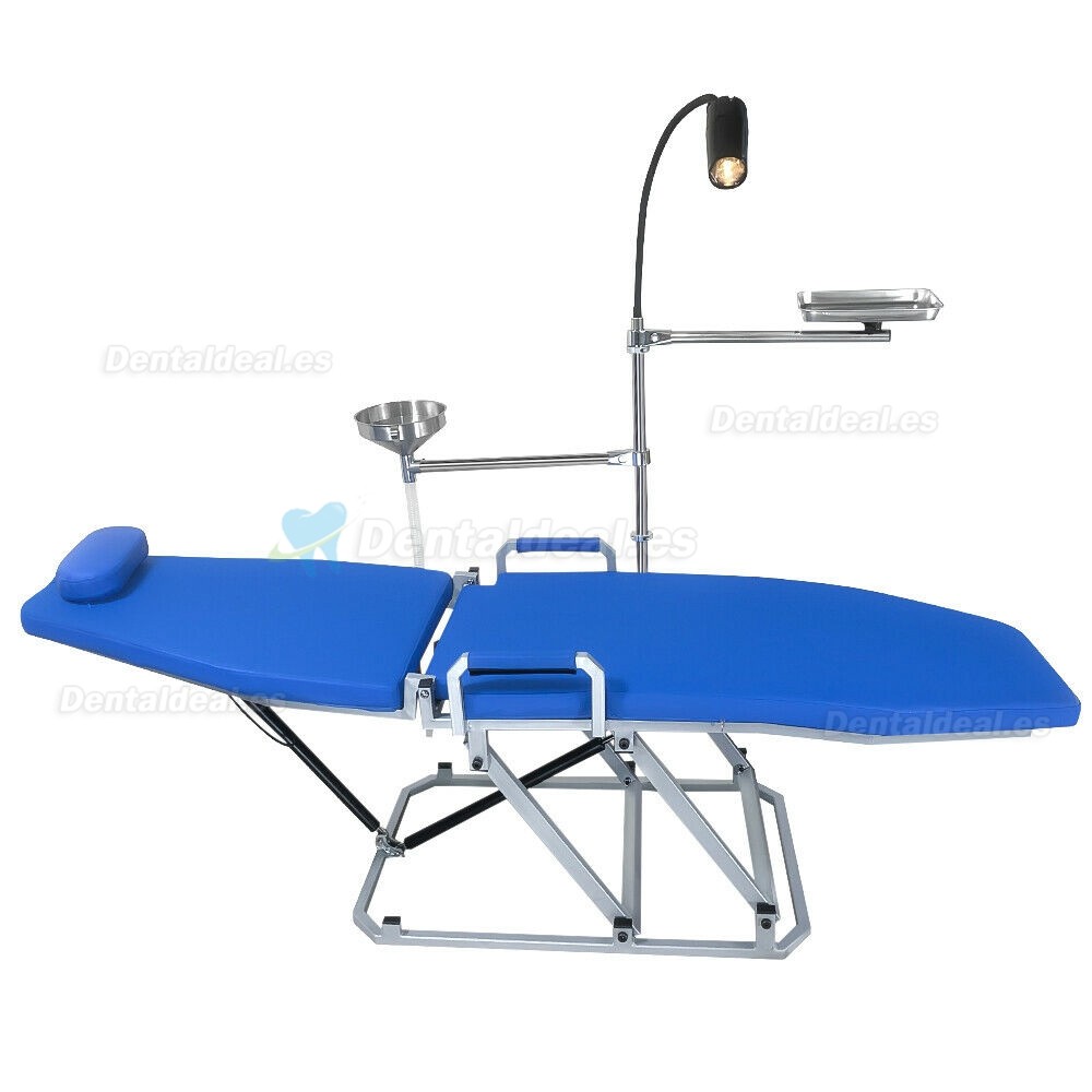 Greeloy sillón dental portátil con luz fría LED y bandeja para instrumentos GU-P109